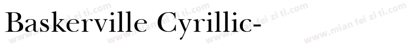 Baskerville Cyrillic字体转换